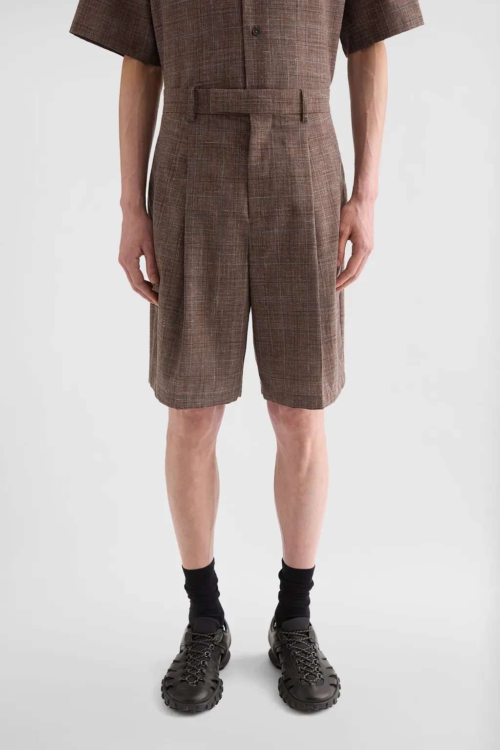 Flamé Wool Blend Shorts