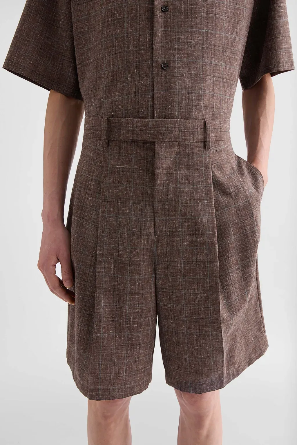 Flamé Wool Blend Shorts