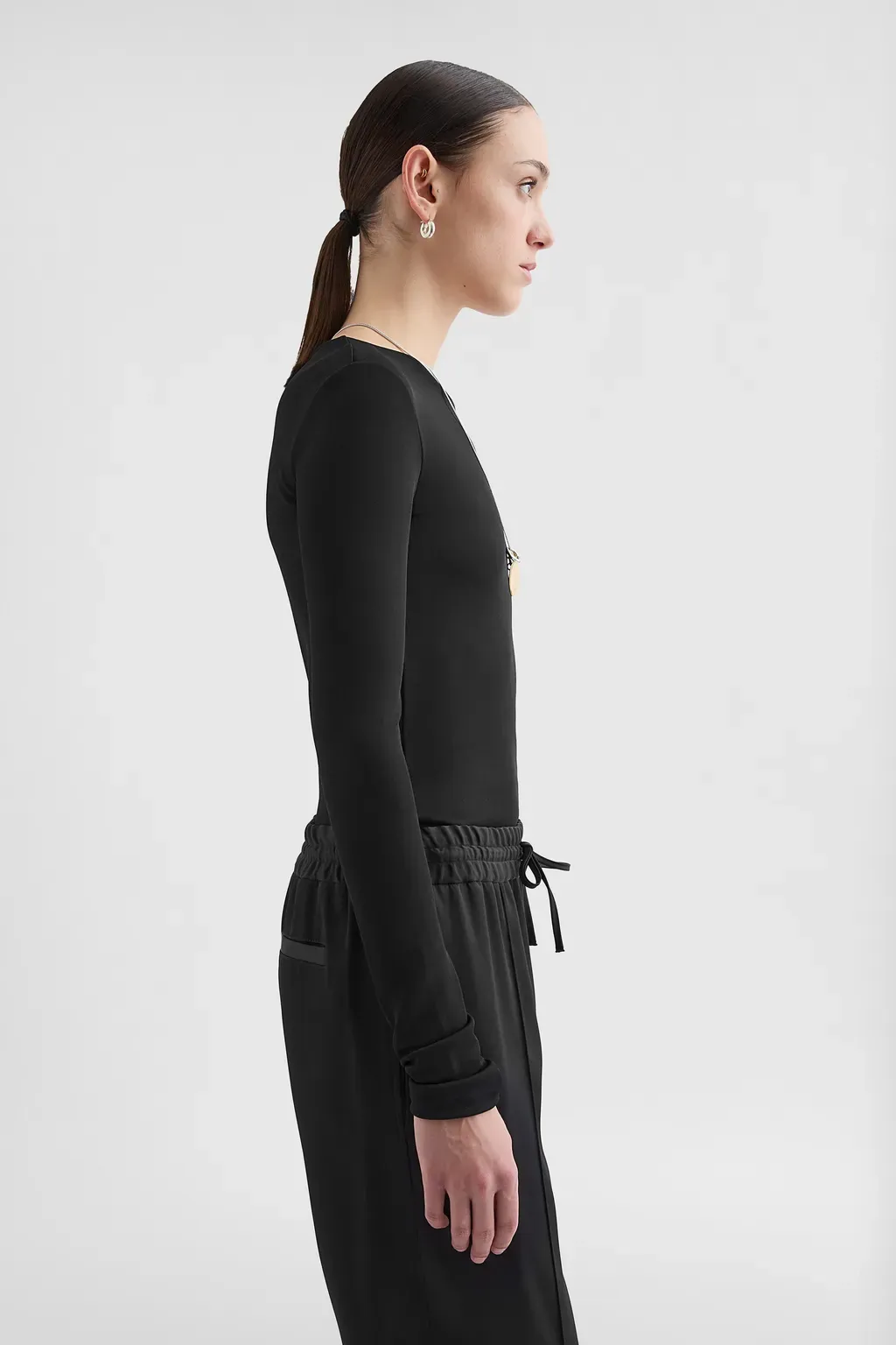 Fluid Viscose Crew-Neck T-Shirt