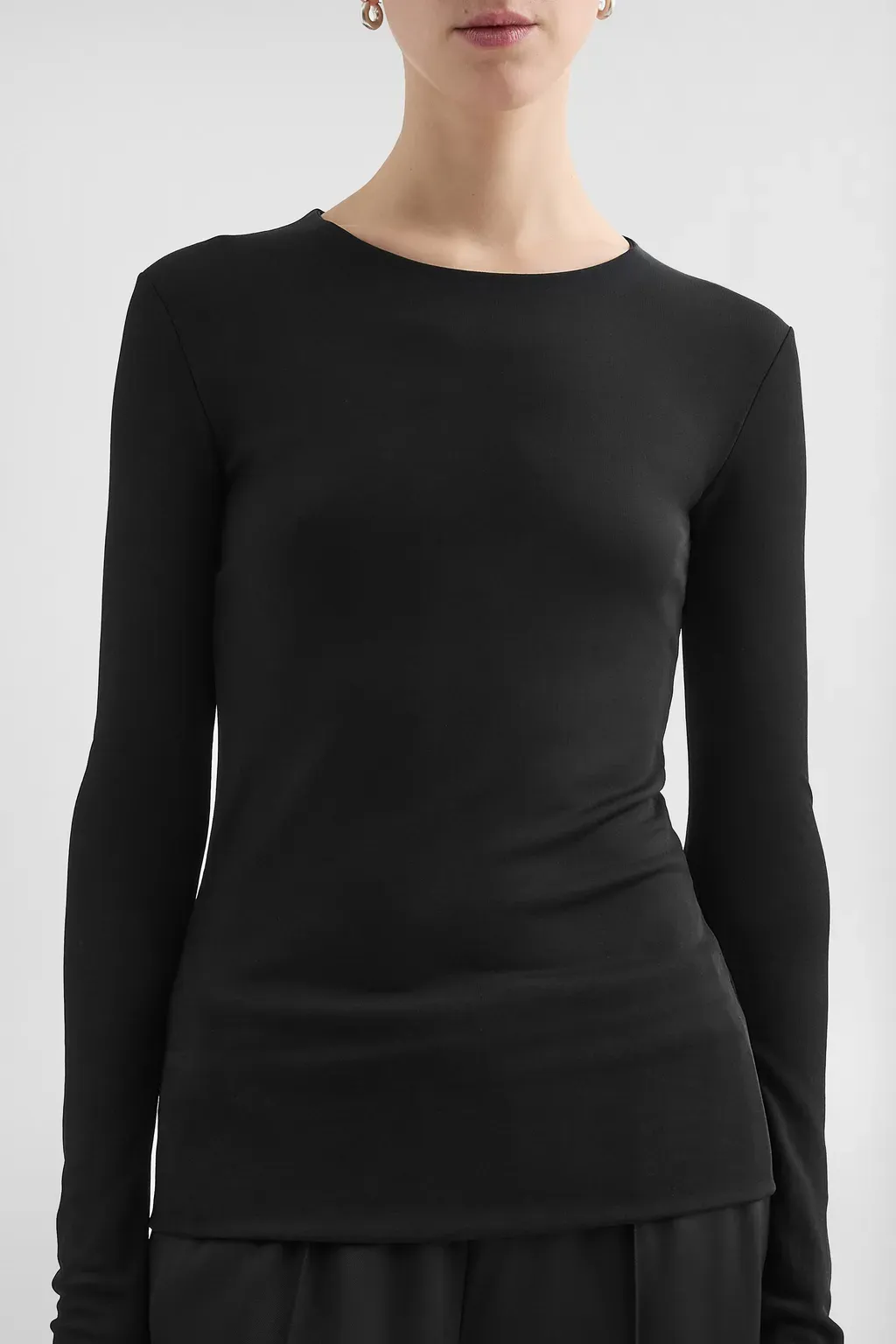 Fluid Viscose Crew-Neck T-Shirt