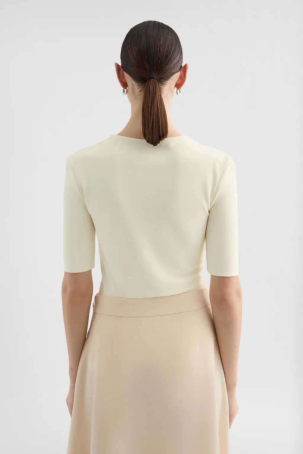 Fluid Viscose Crew-Neck T-Shirt