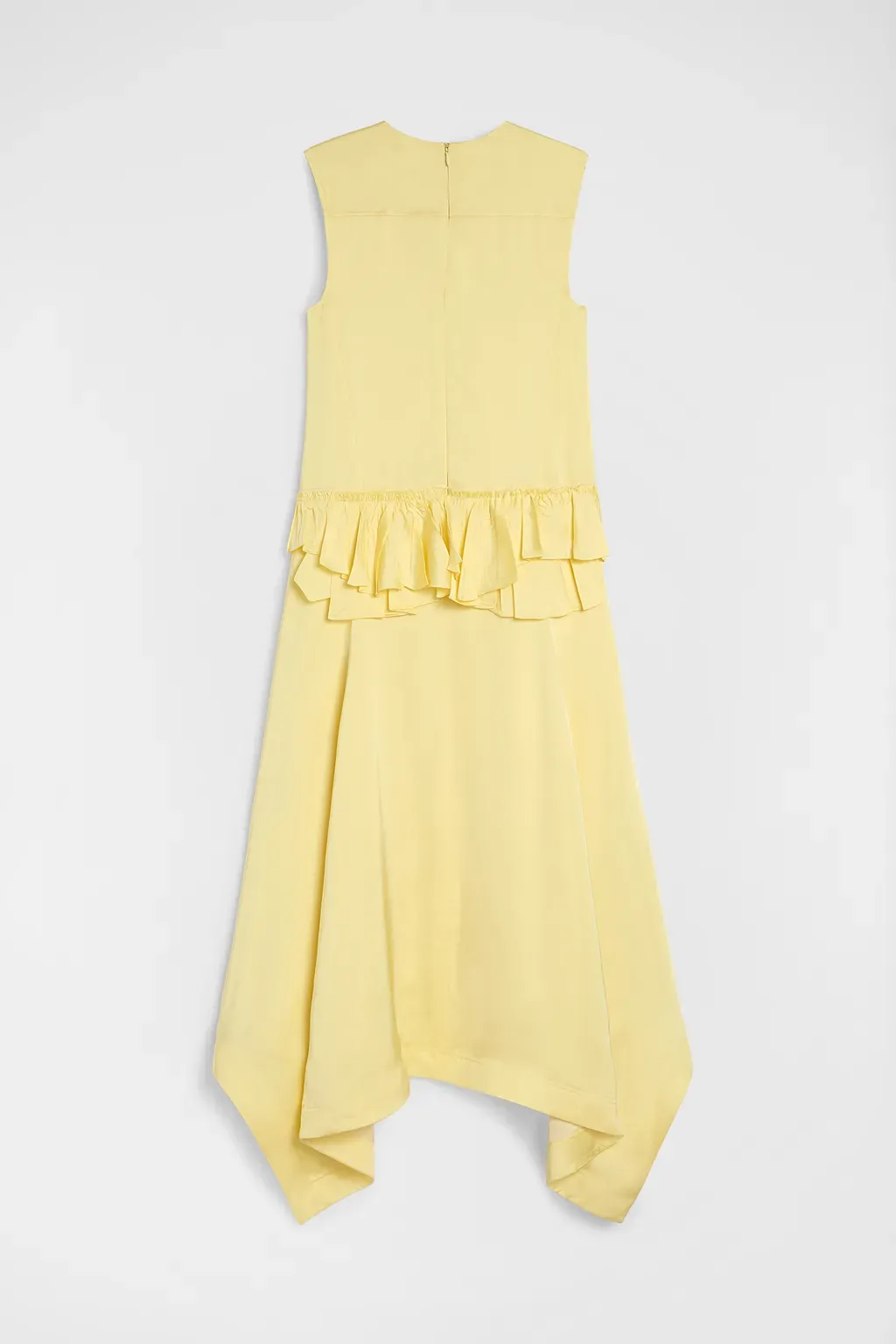 Fluid Viscose Ruffle Dress