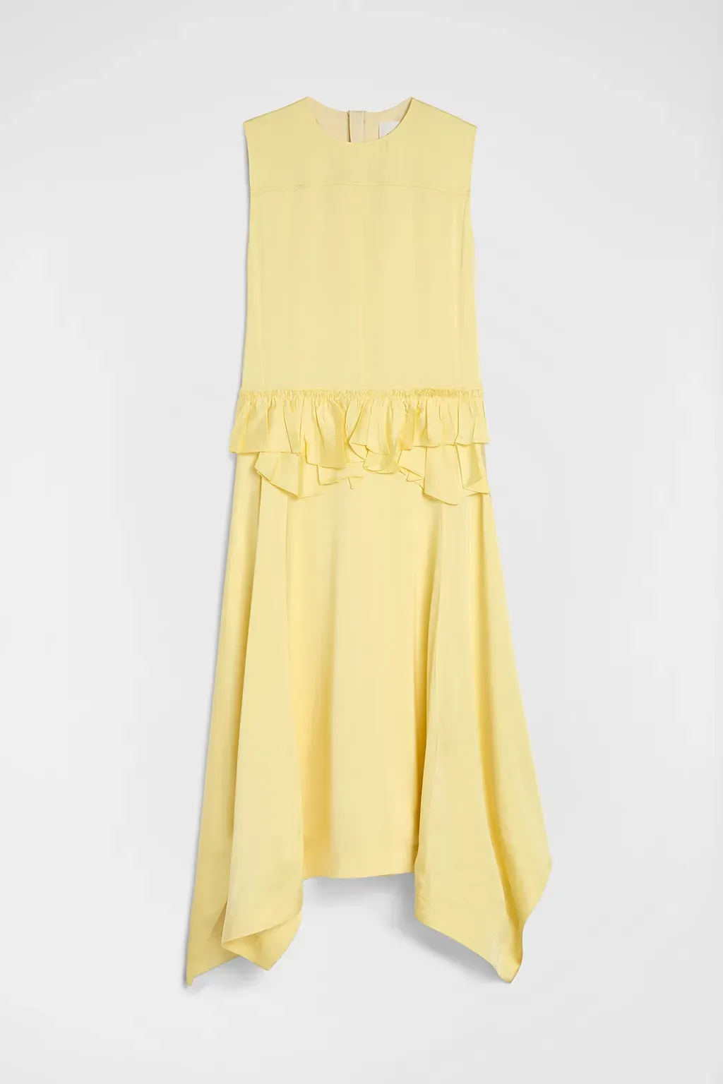 Fluid Viscose Ruffle Dress