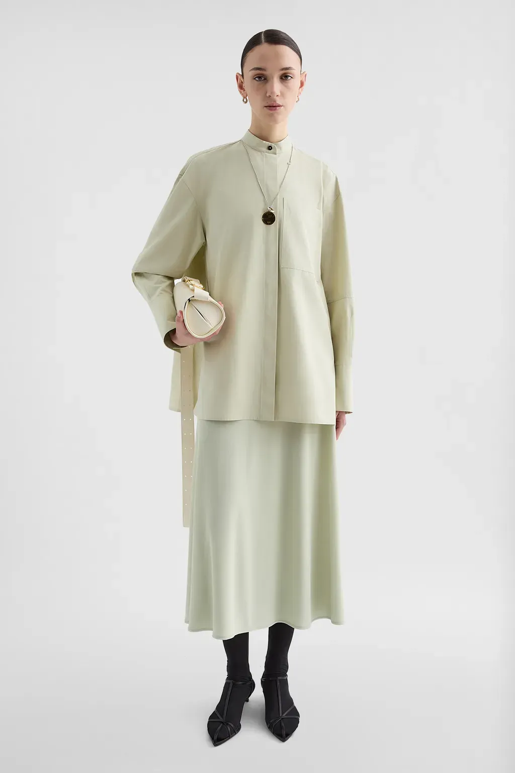 Fluid Viscose Skirt