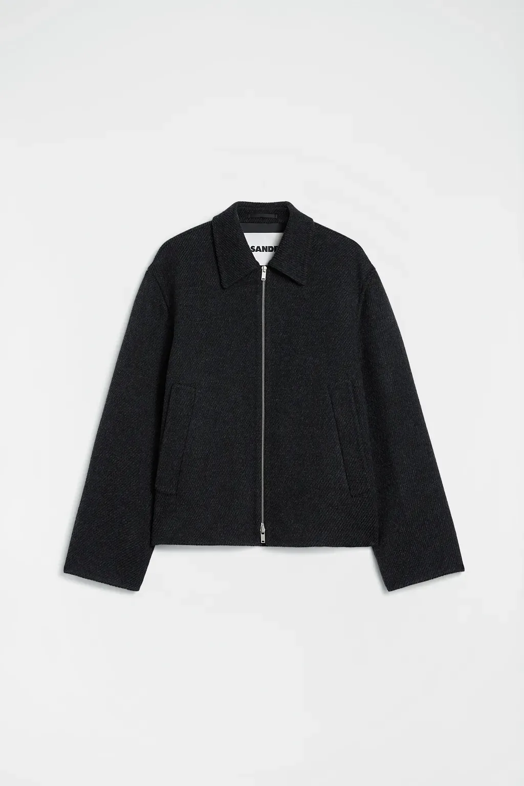 Lightweight Textured Wool Blouson
