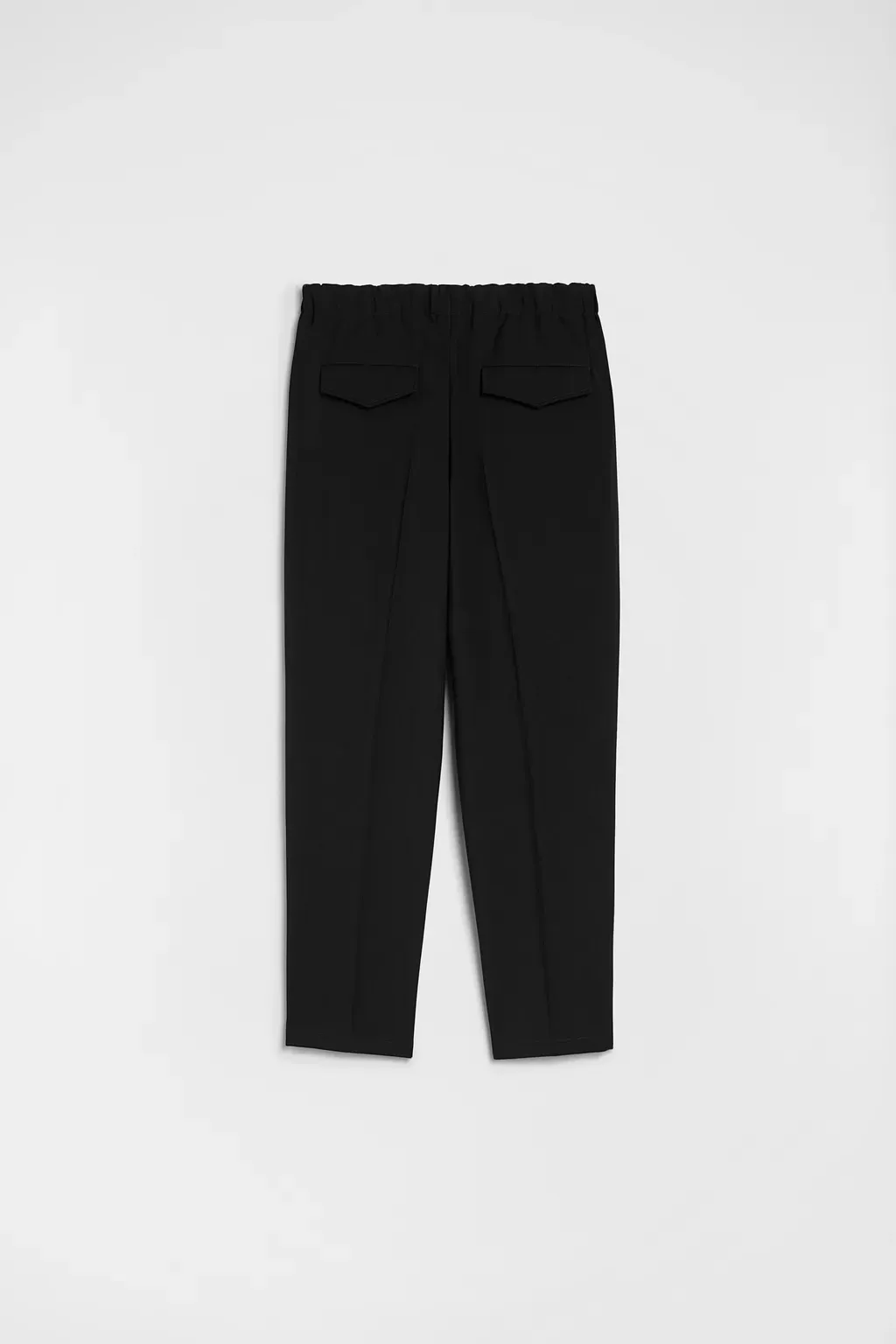 Lightweight Wool Gabardine Tapered Trousers