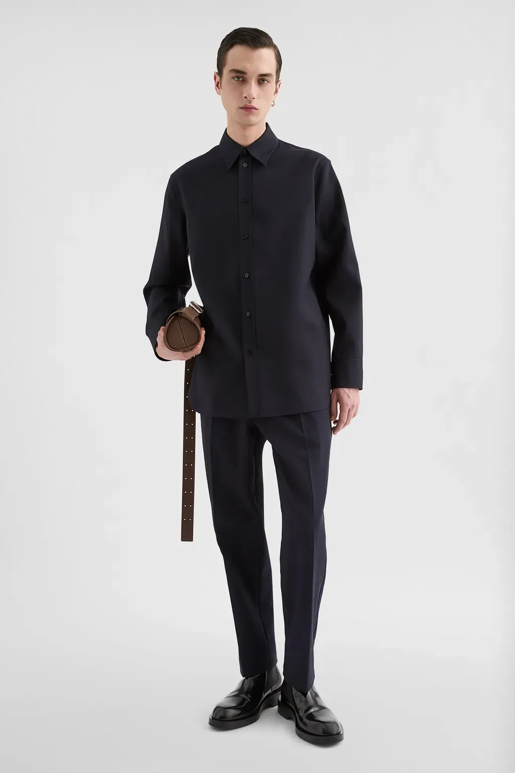 Lightweight Wool Gabardine Shirt