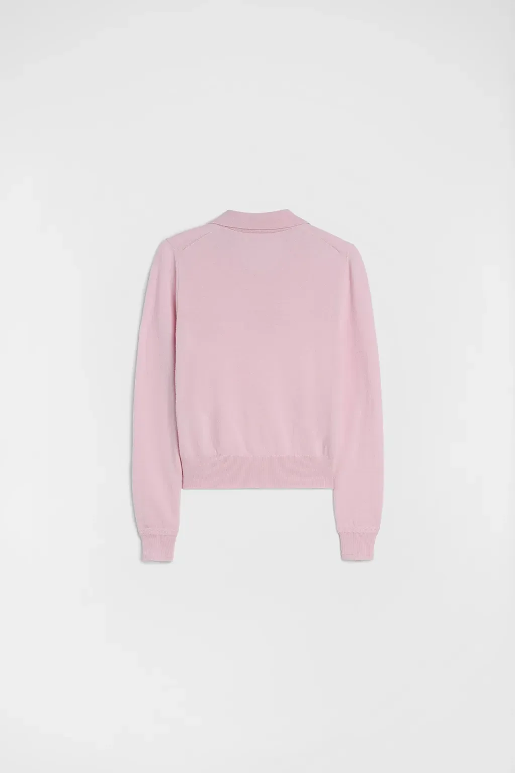 Lightweight Wool Polo Sweater