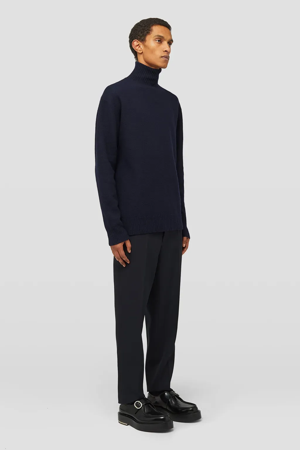Lightweight Wool High-Neck Sweater