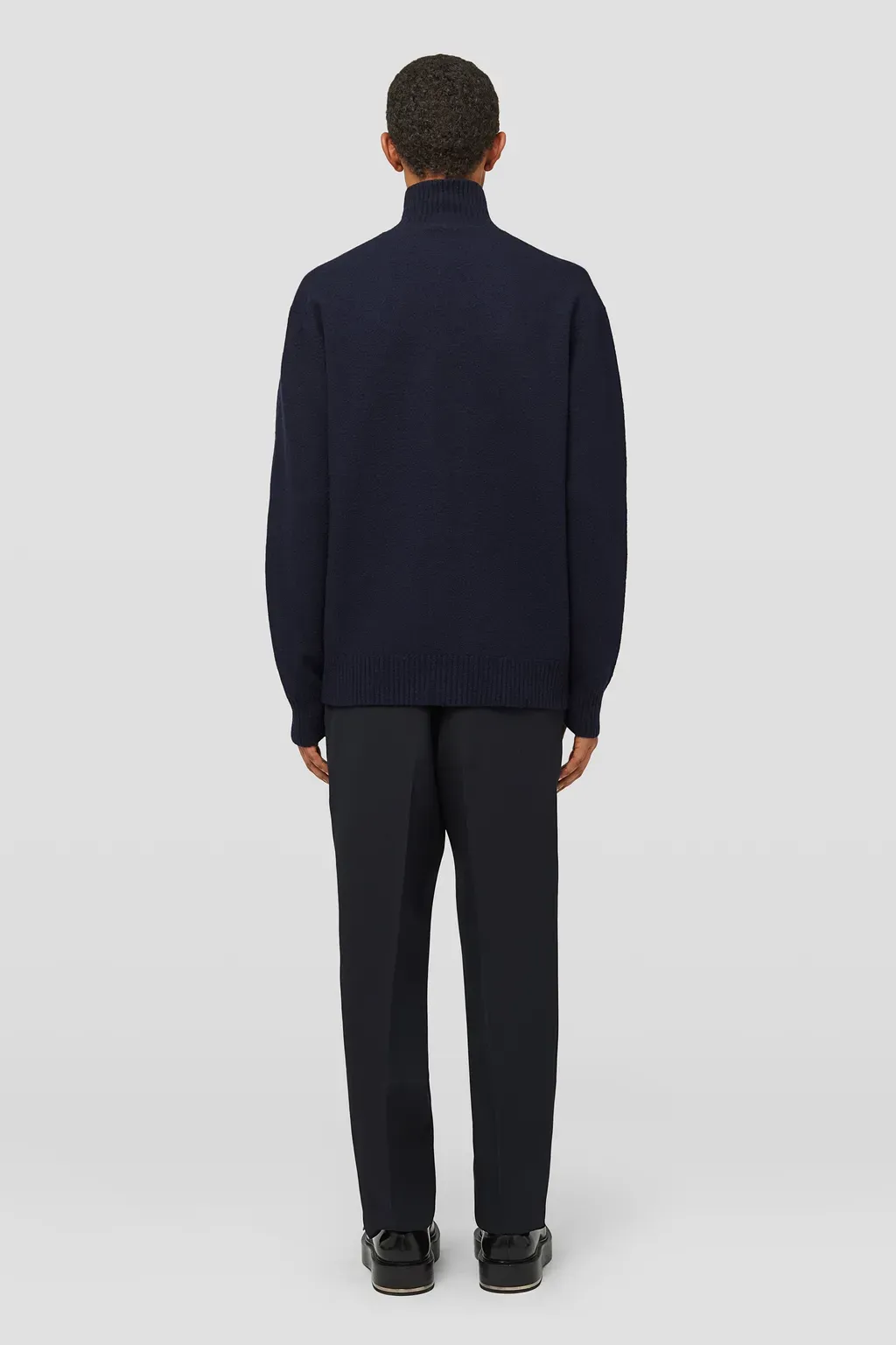 Lightweight Wool High-Neck Sweater