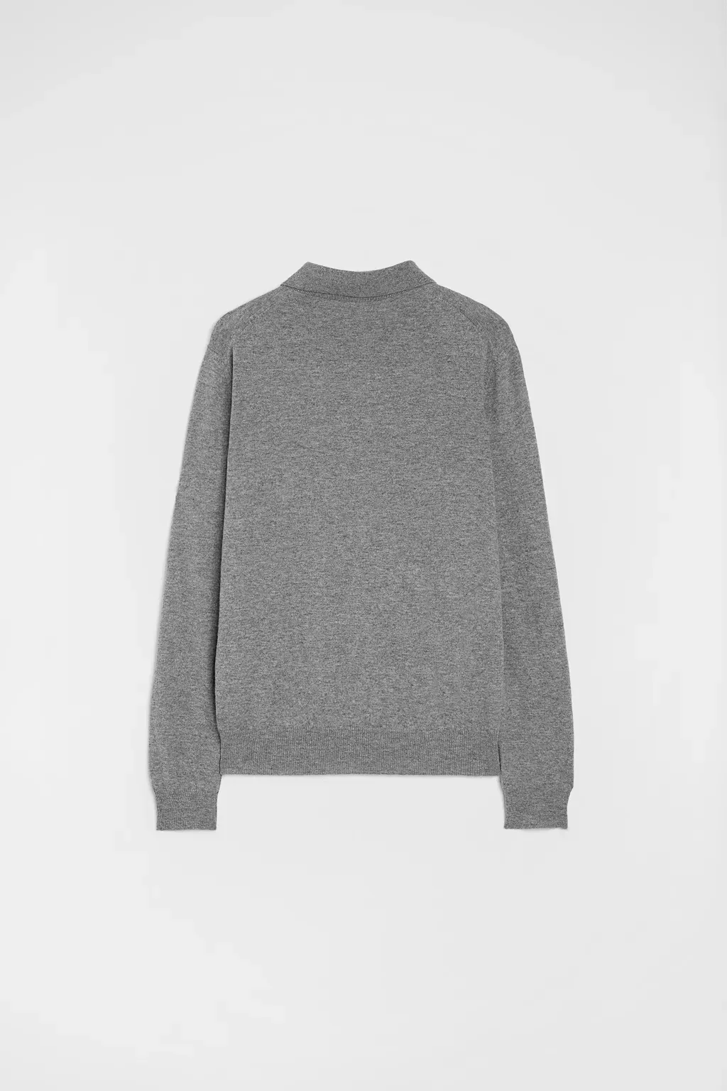 Lightweight Wool Polo Sweater