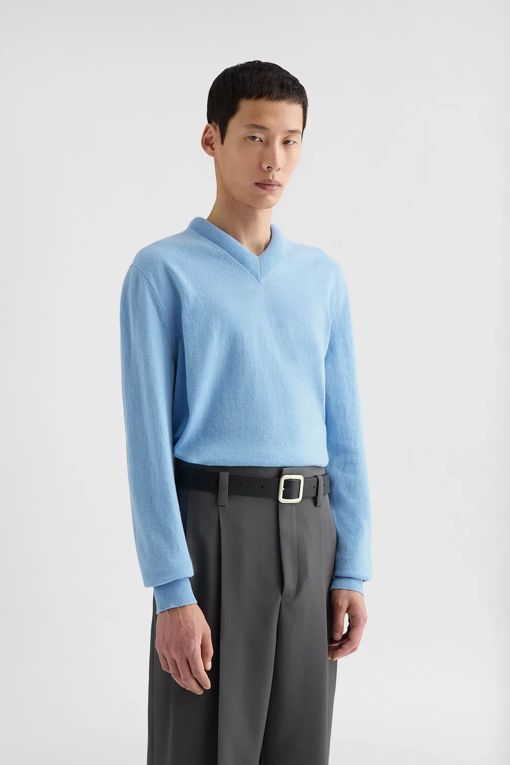 Lightweight Wool V-Neck Sweater