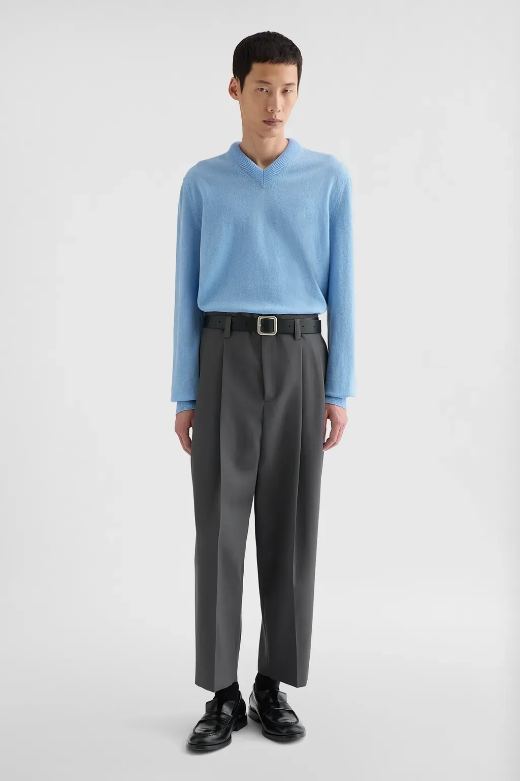Lightweight Wool V-Neck Sweater