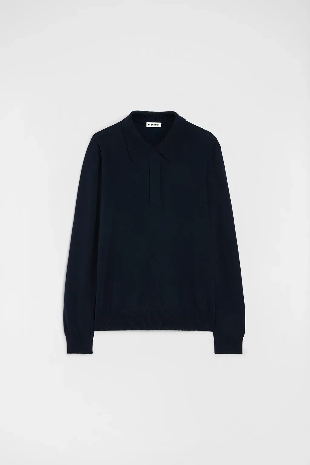Lightweight Wool Polo Sweater