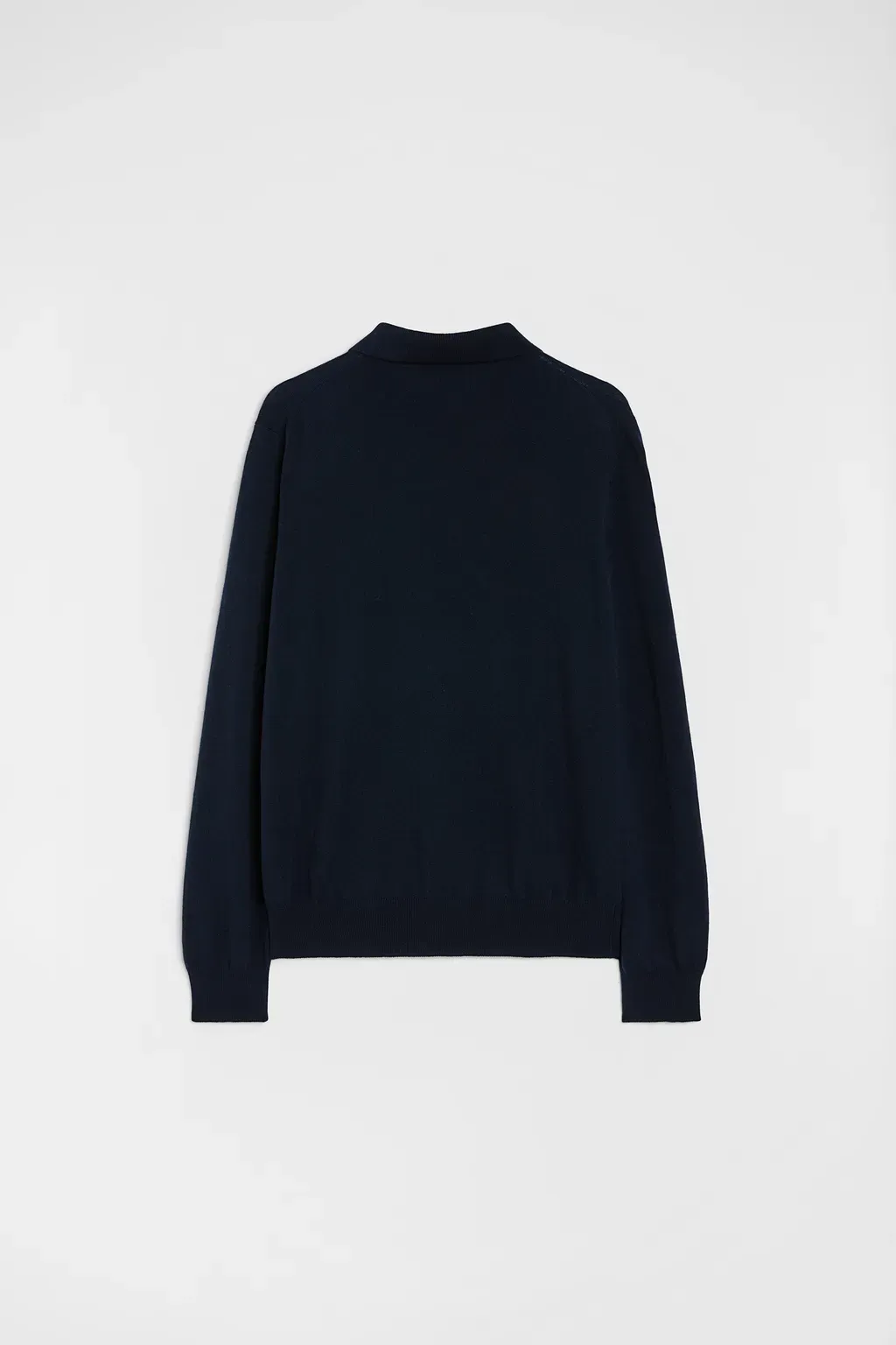 Lightweight Wool Polo Sweater