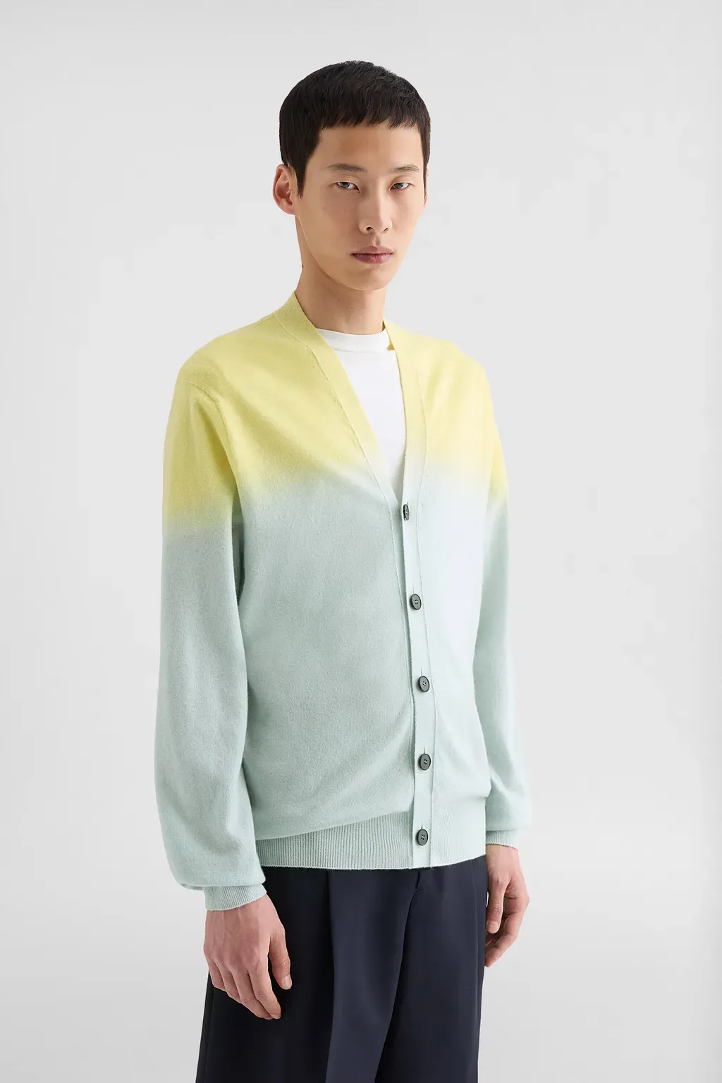 Lightweight Wool V-Neck Cardigan