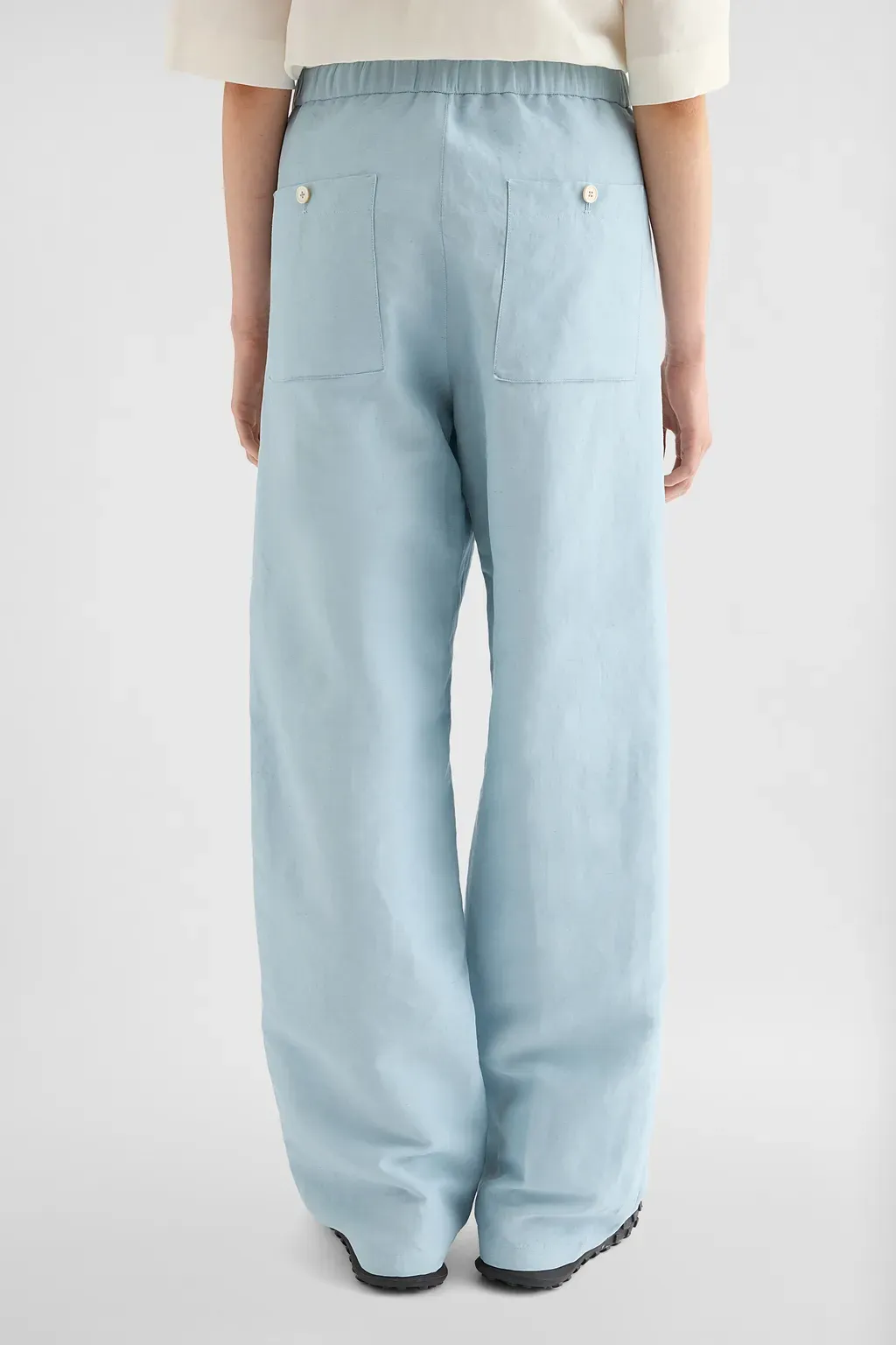 Linen Blend Cargo Trousers
