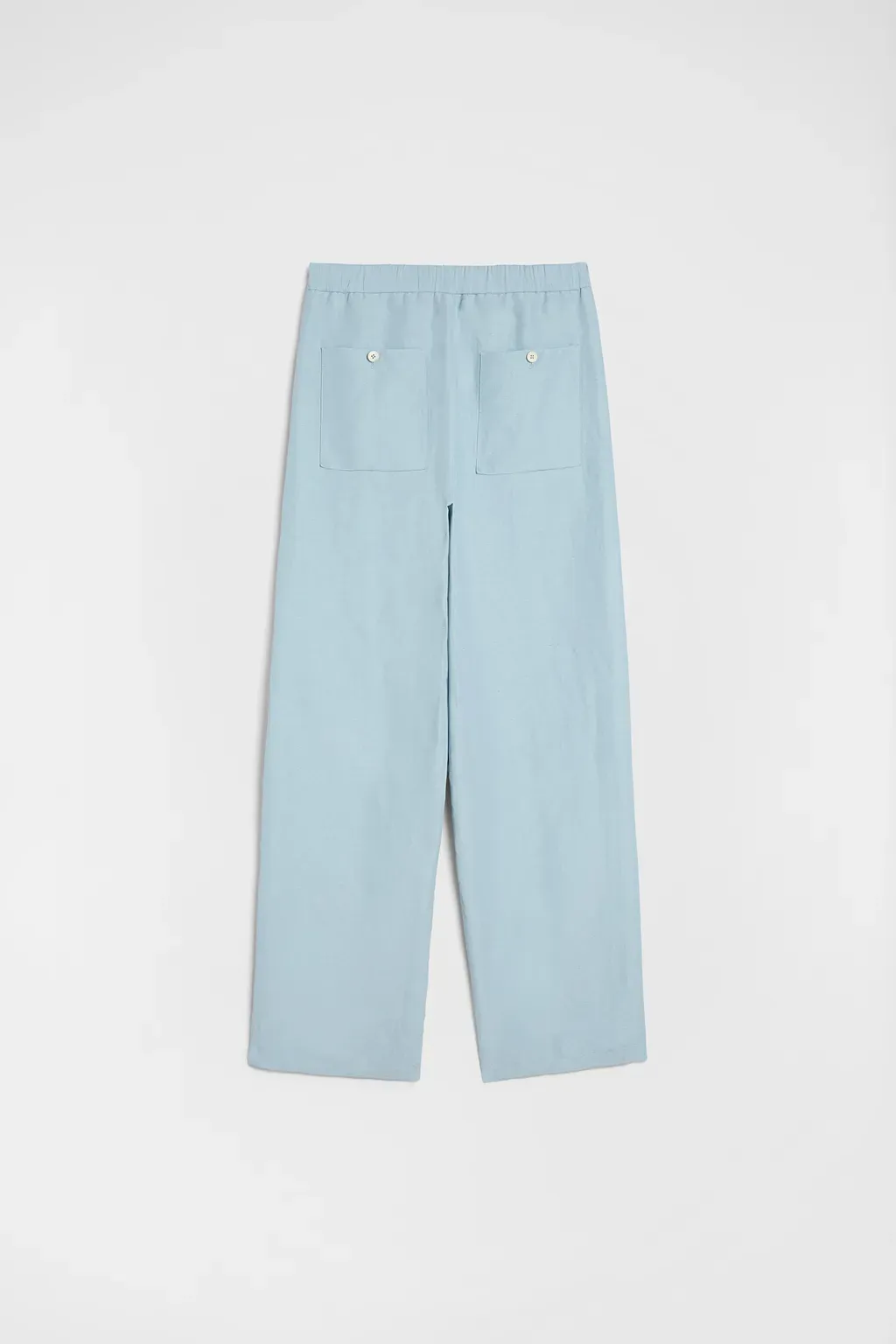 Linen Blend Cargo Trousers