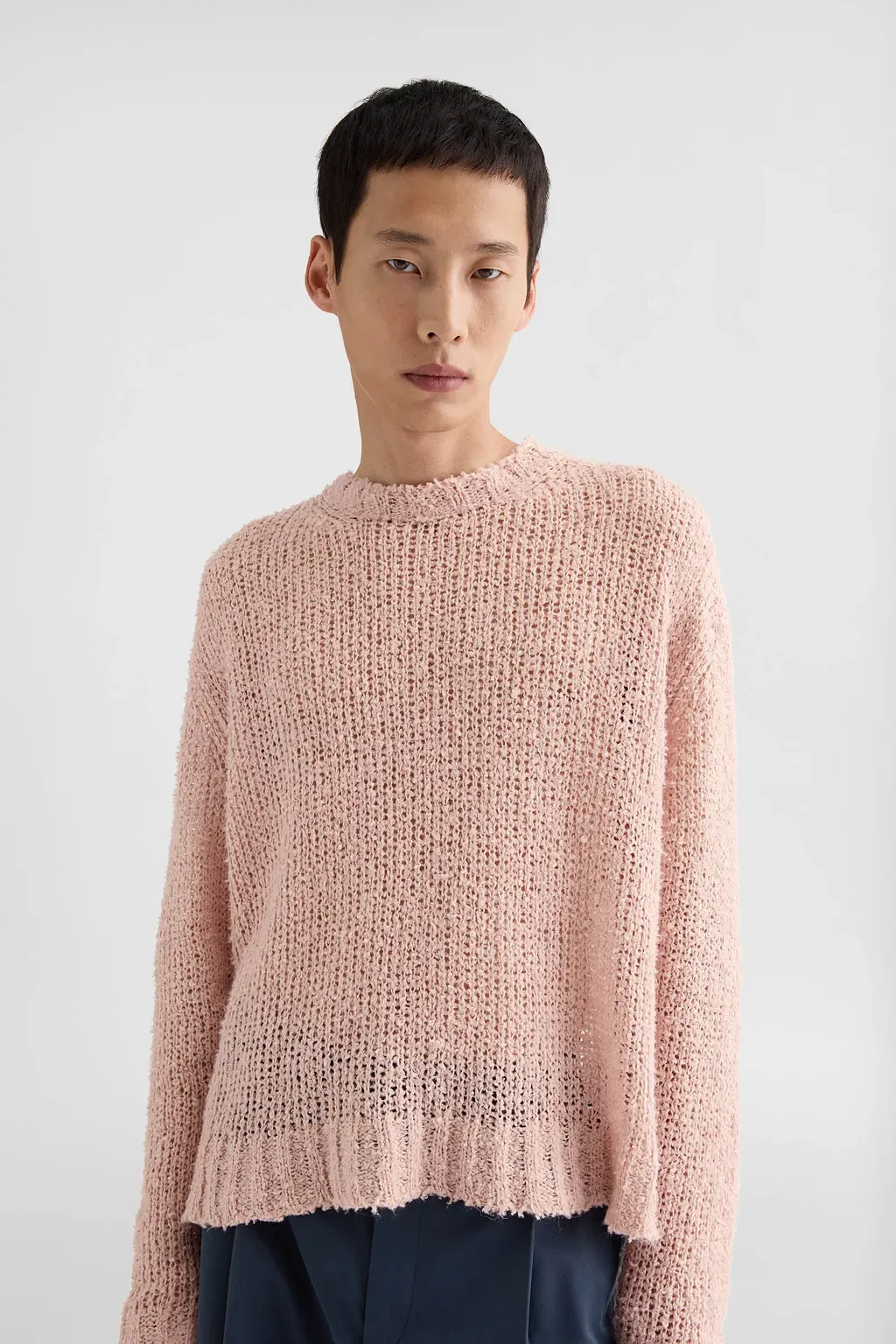 Linen Crew-Neck Sweater