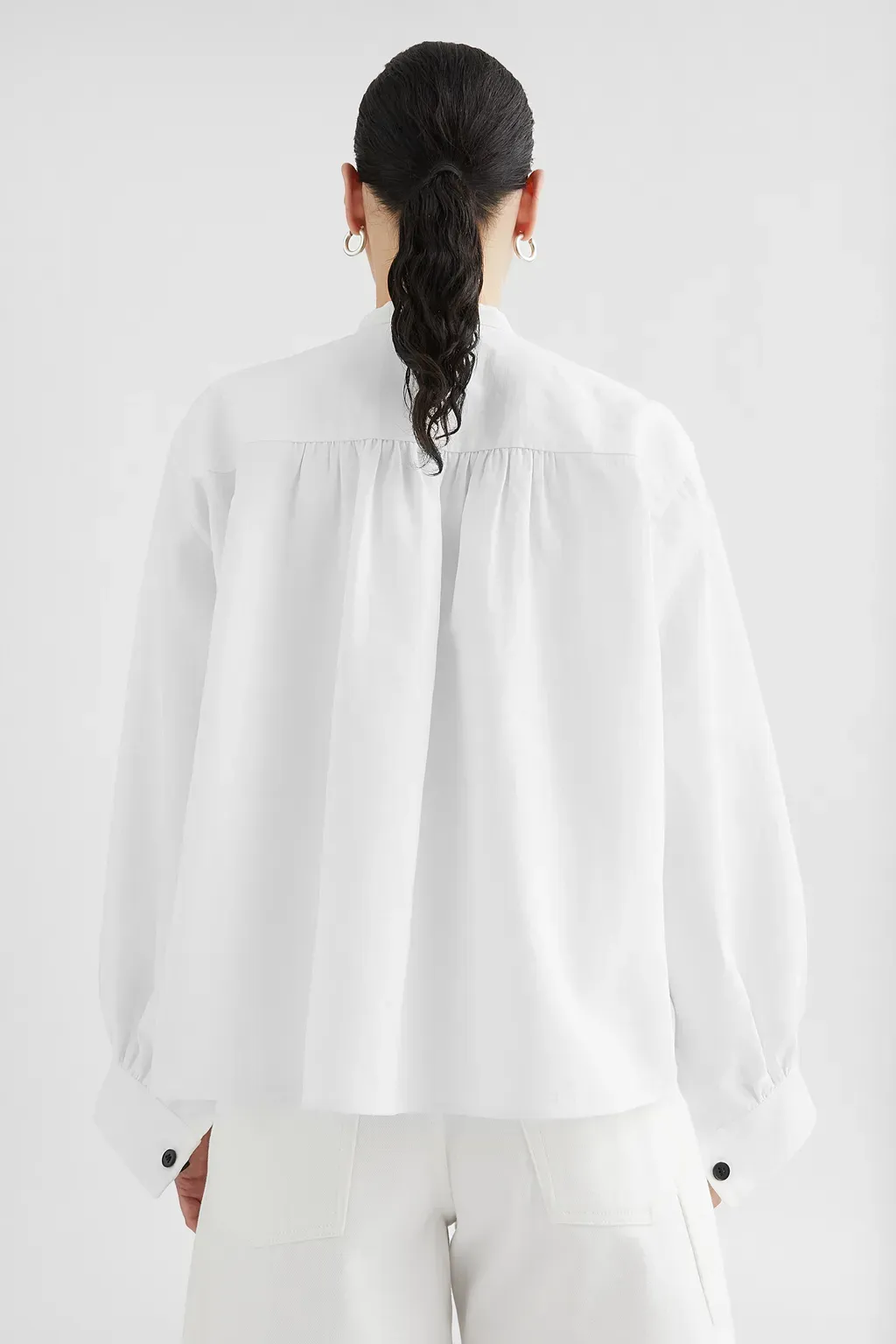 Linen Pleated Shirt