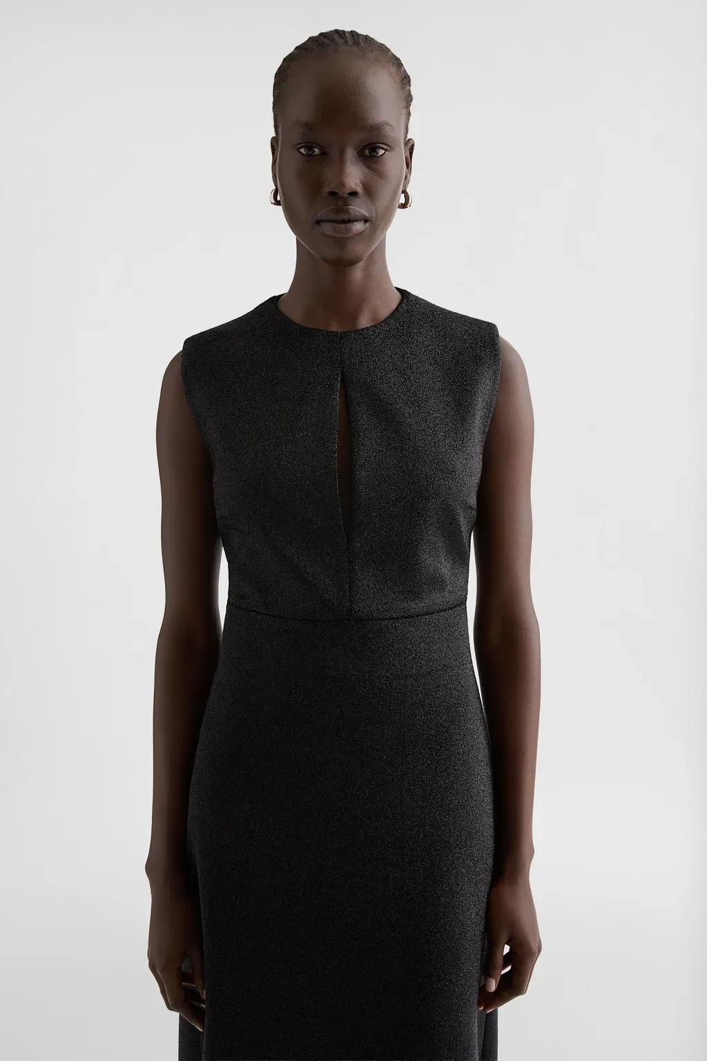 Lurex Jersey Evening Dress