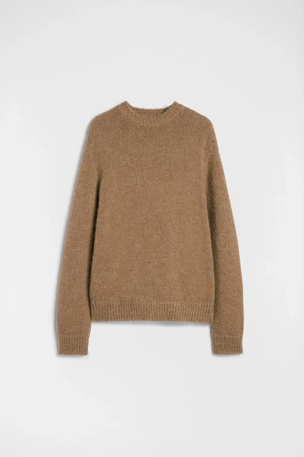 Midweight Wool Blend Crew-Neck Sweater