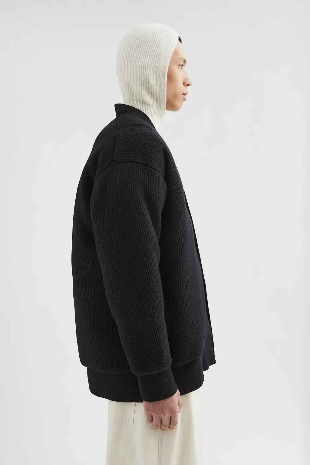 Padded Wool Cardigan