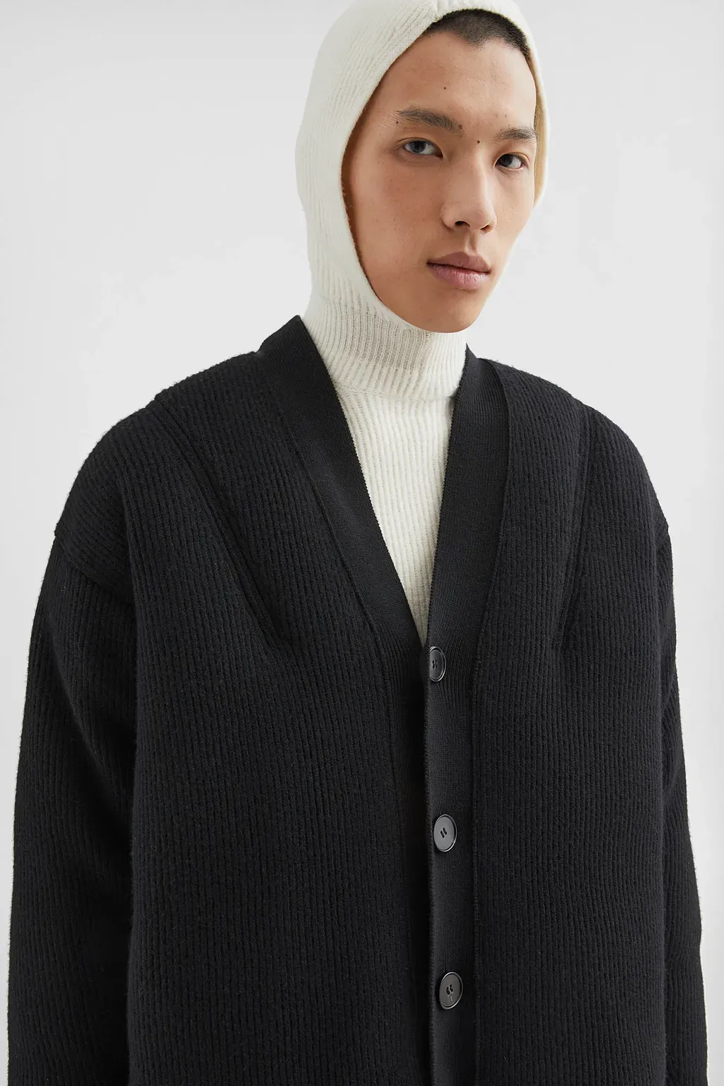 Padded Wool Cardigan