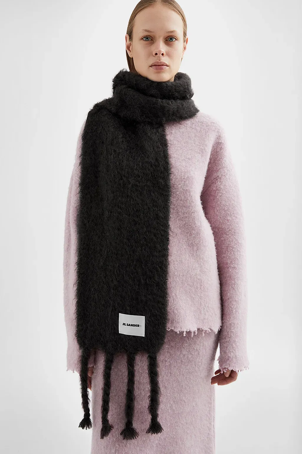 Slim Wool Blend Scarf