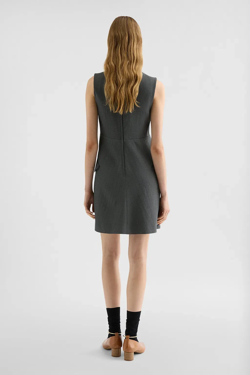 Silk Blend Mini Dress