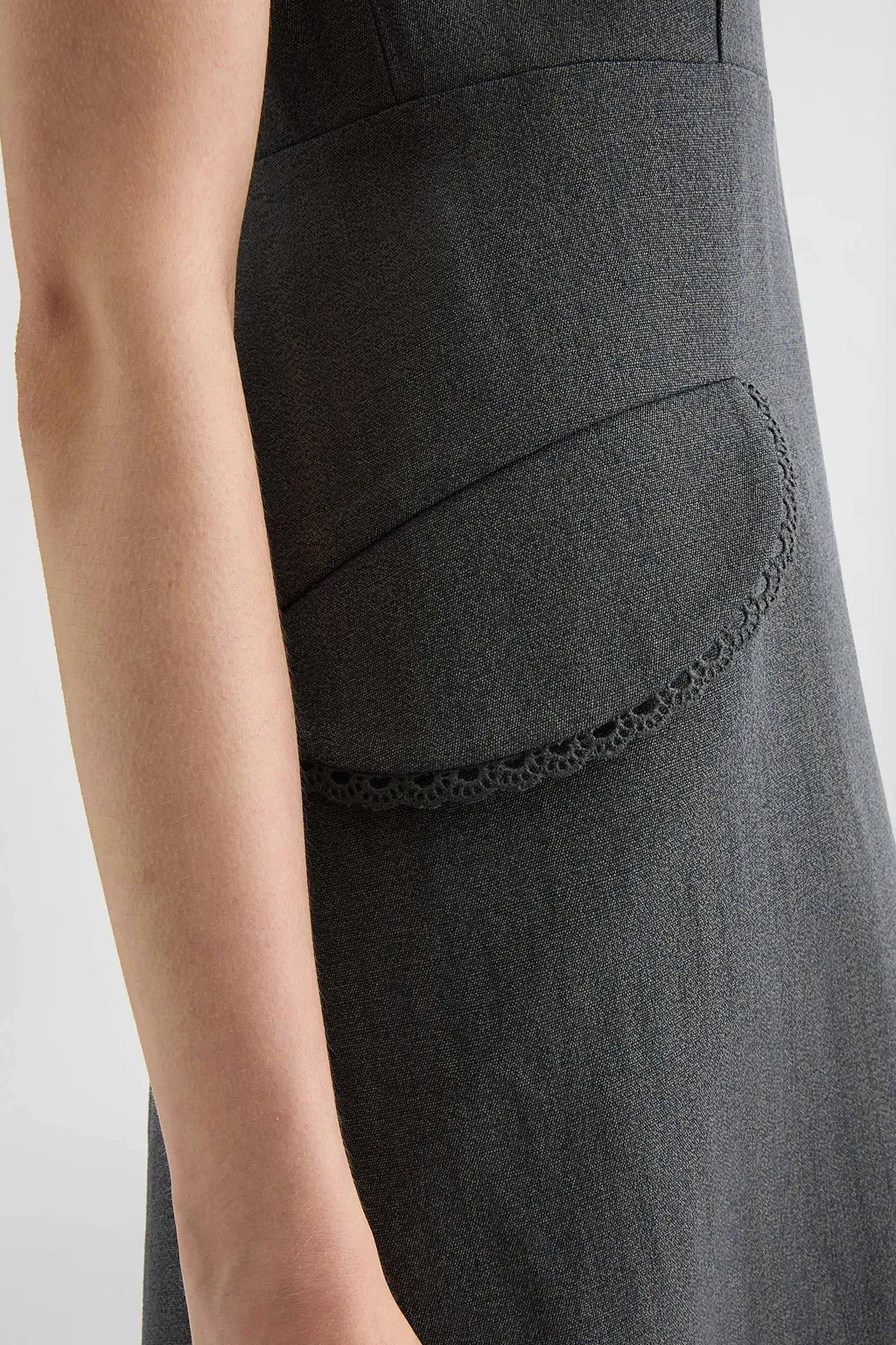 Silk Blend Mini Dress
