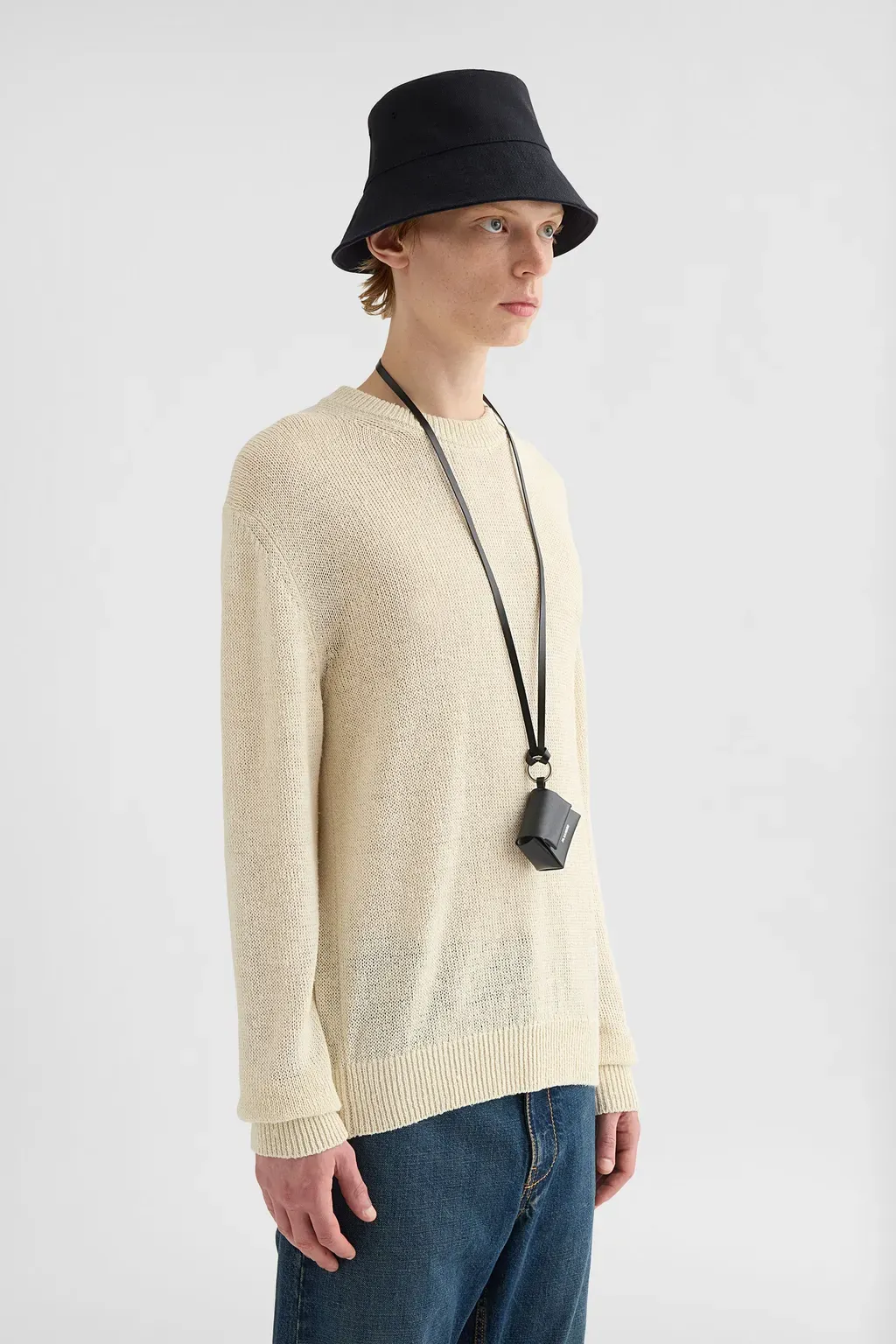 Silk Blend Crew-Neck Sweater