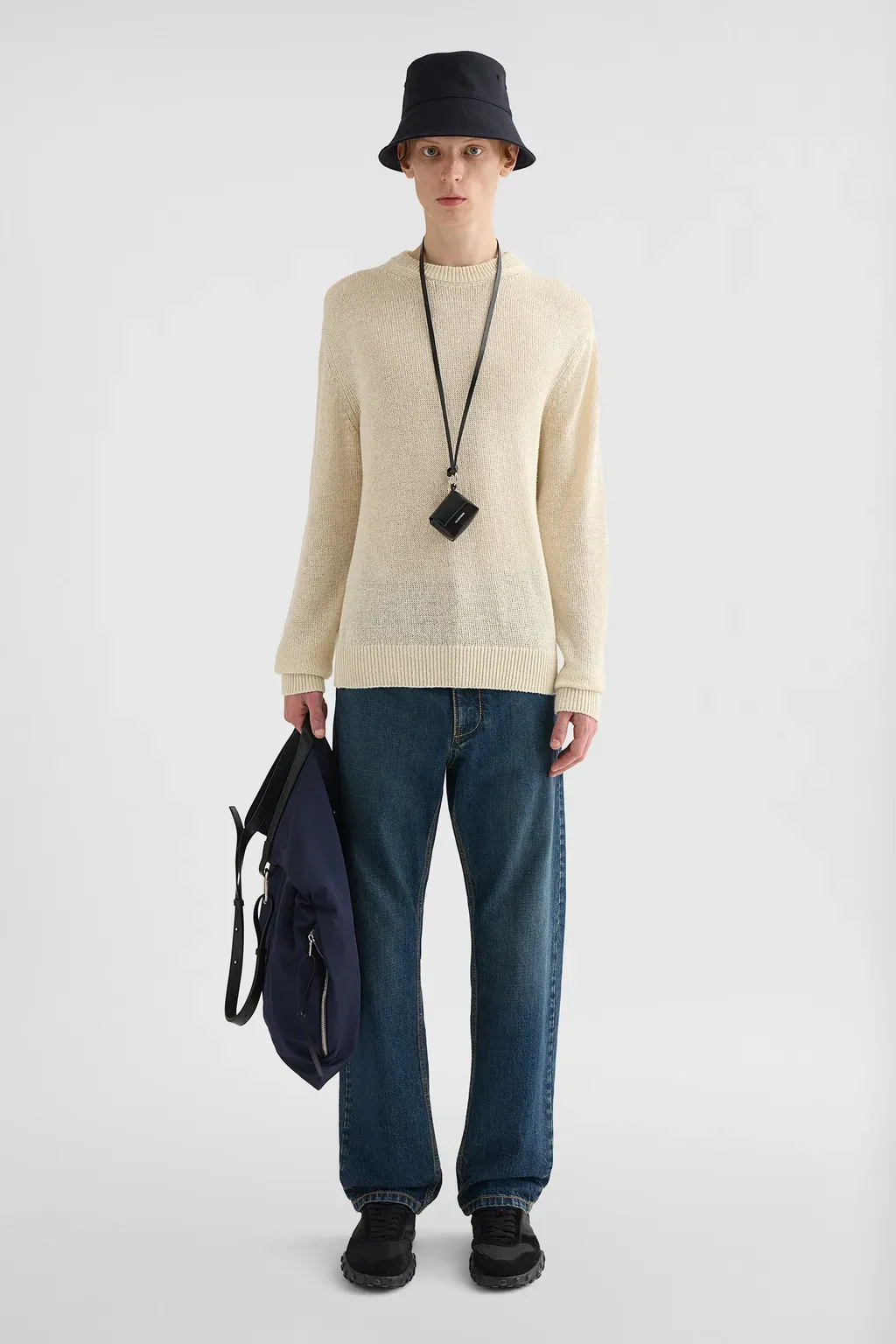 Silk Blend Crew-Neck Sweater
