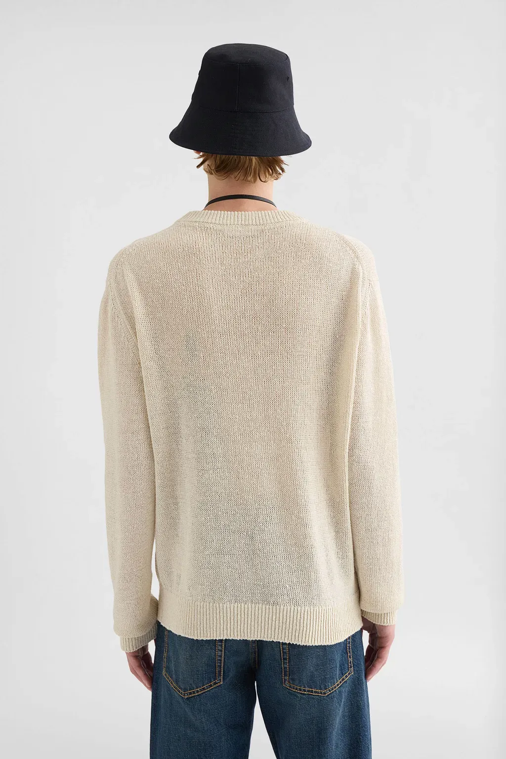 Silk Blend Crew-Neck Sweater