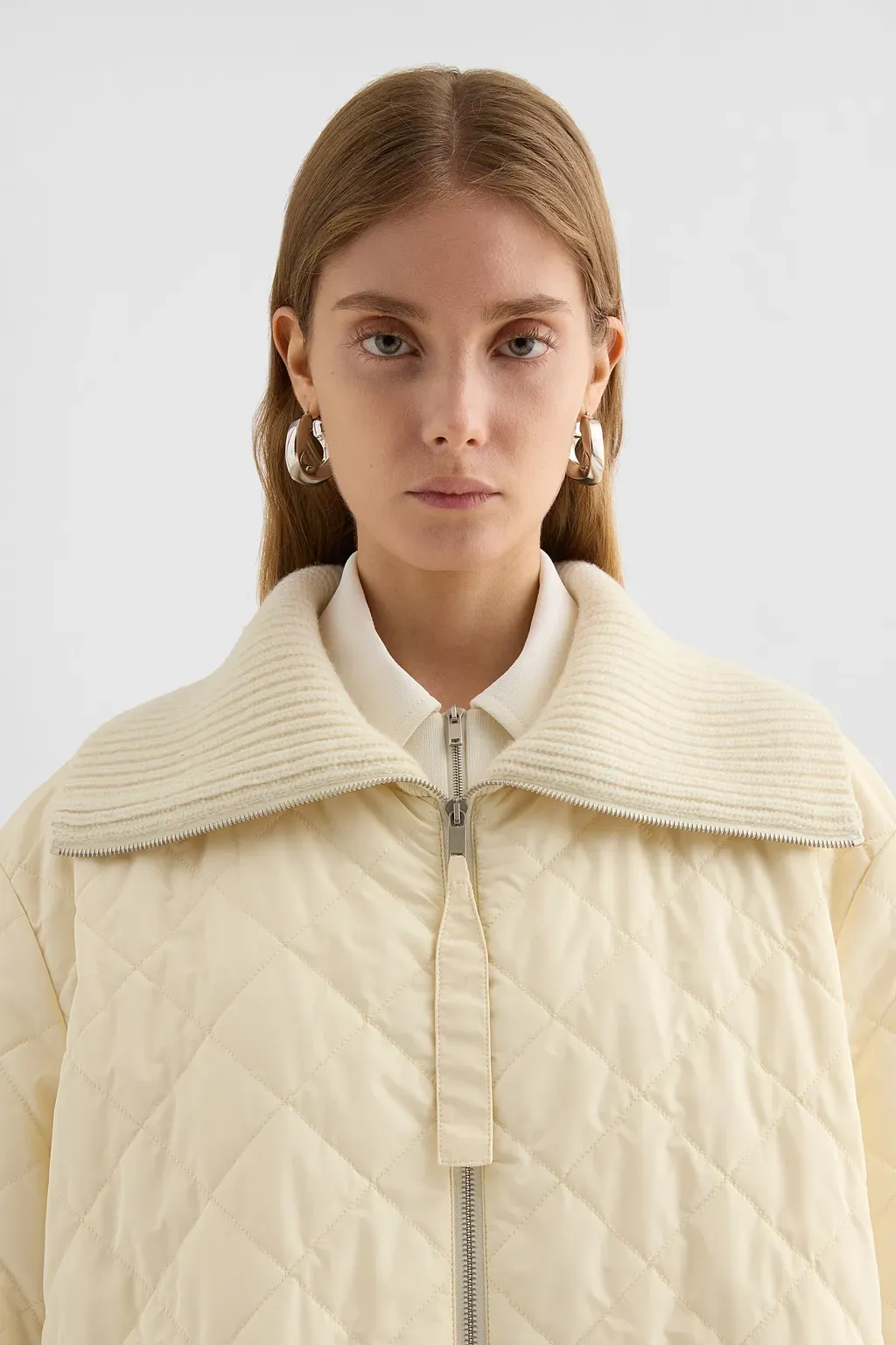 Taffeta Quilted Down Coat