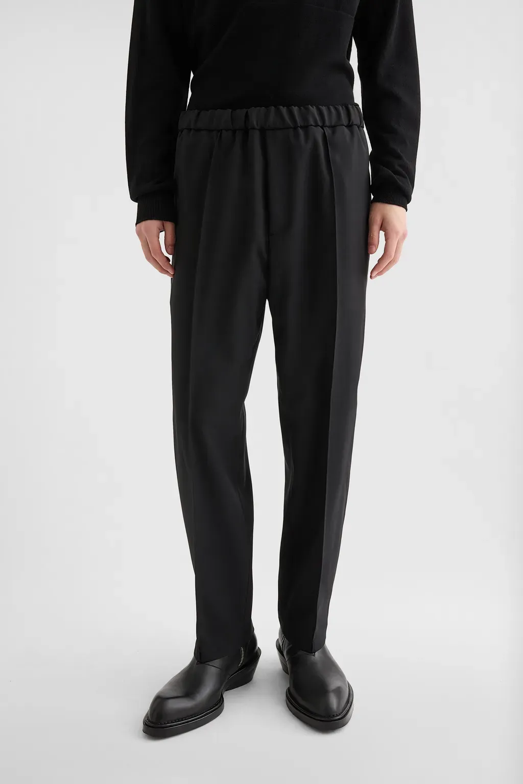 Technical Gabardine Tapered Trousers