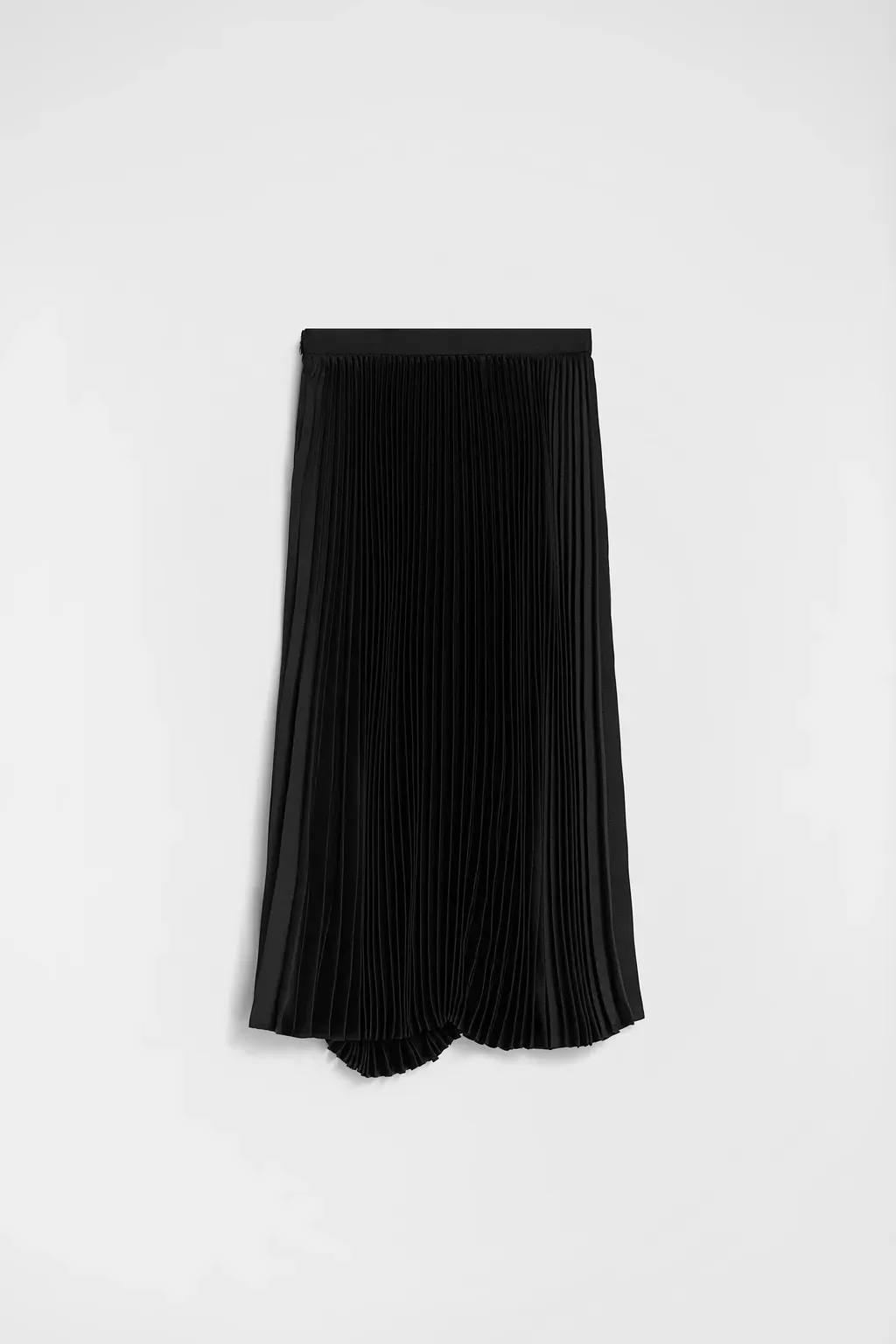 Technical Twill Pleated Skirt