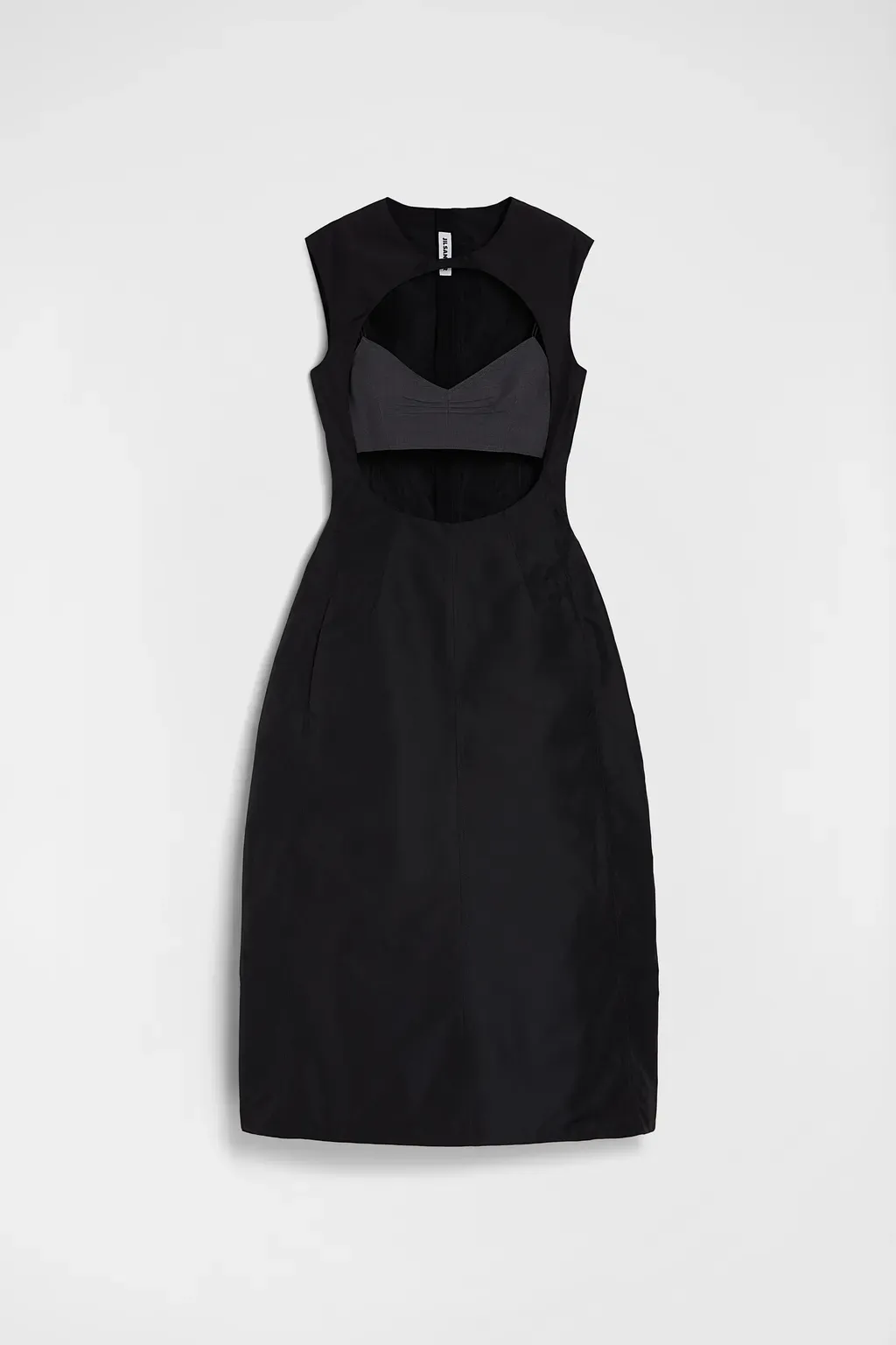 Technical Faille Cut-Out Dress