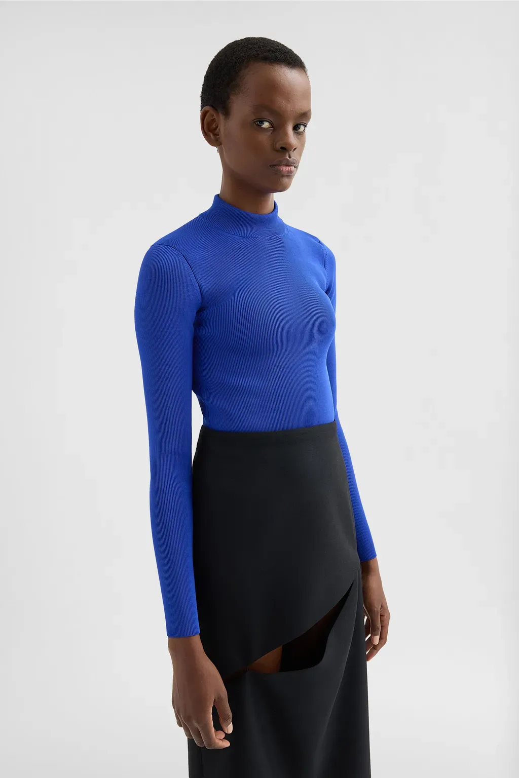 Technical Mock-Neck Sweater