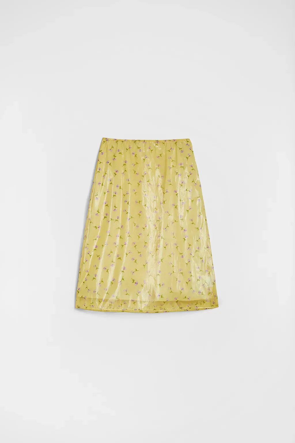 Technical Organdy Printed Skirt