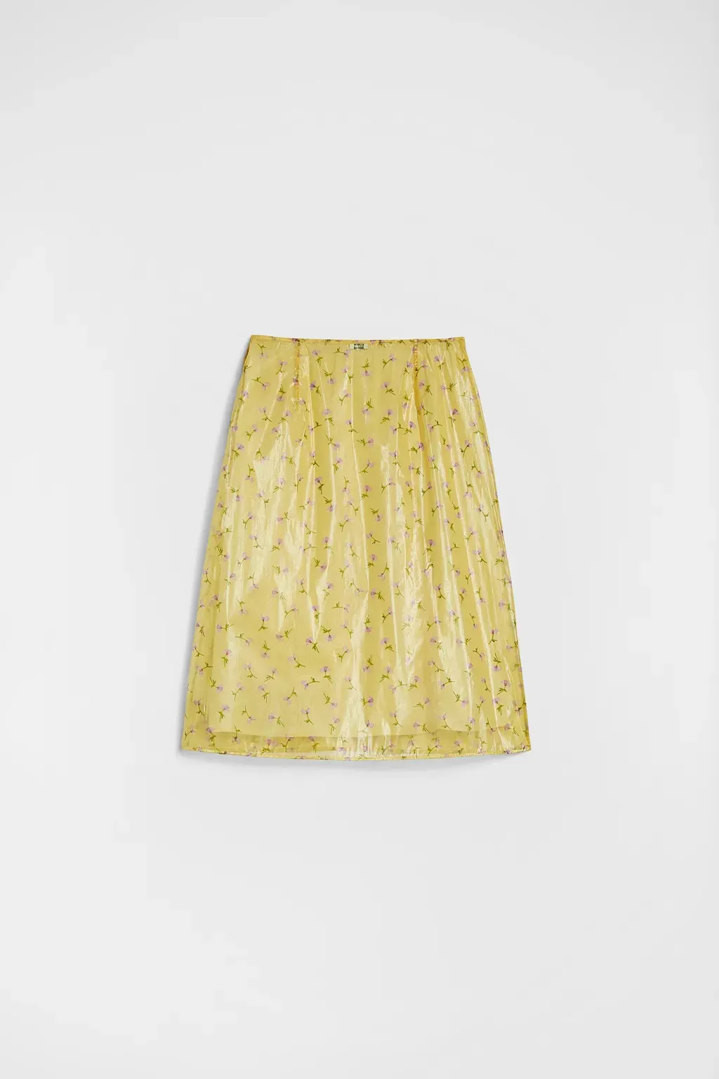 Technical Organdy Printed Skirt