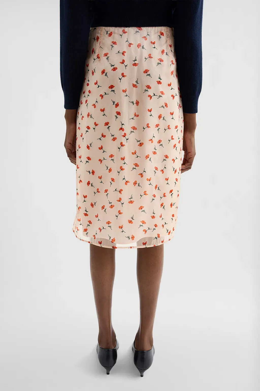 Technical Organdy Printed Skirt