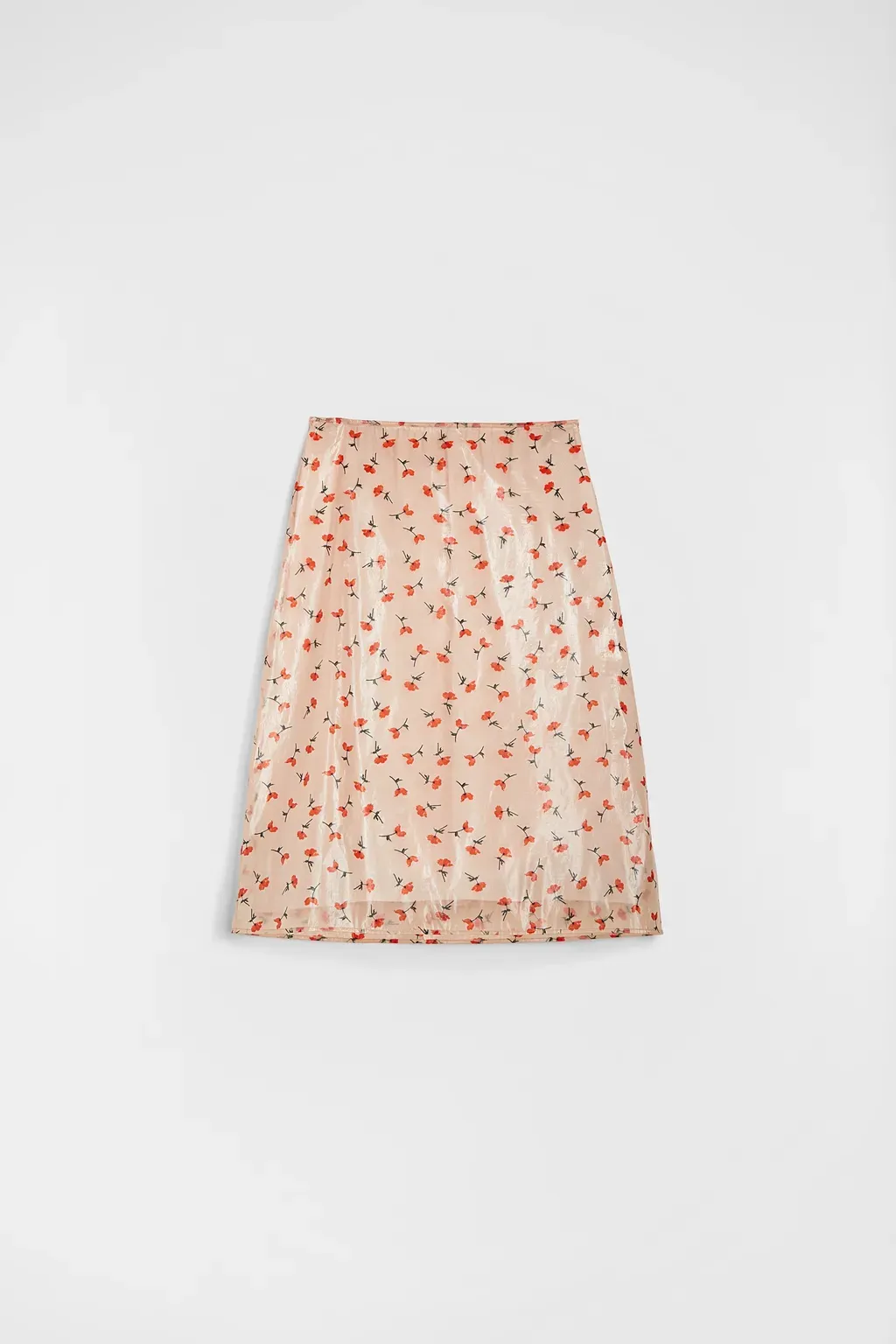 Technical Organdy Printed Skirt