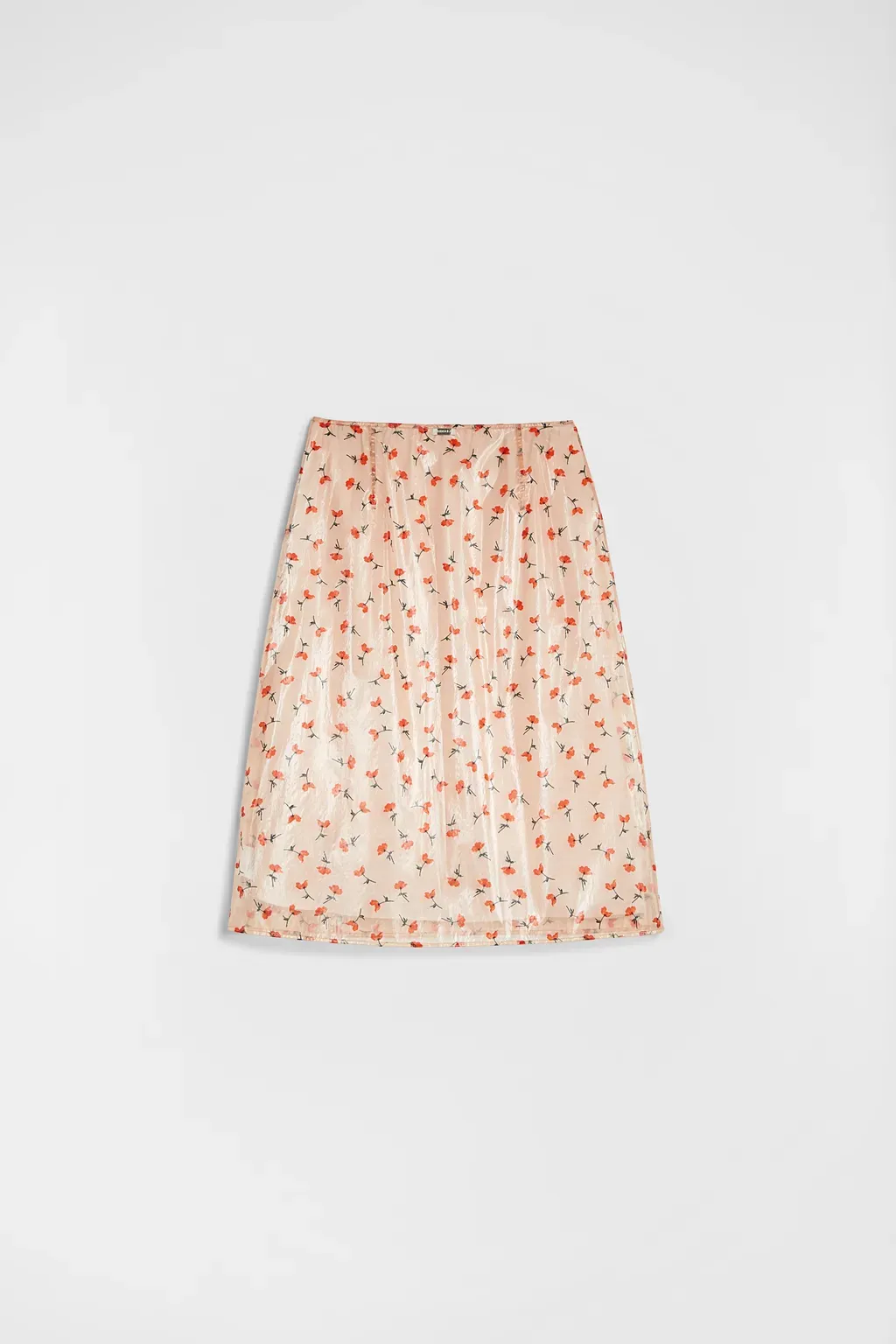 Technical Organdy Printed Skirt
