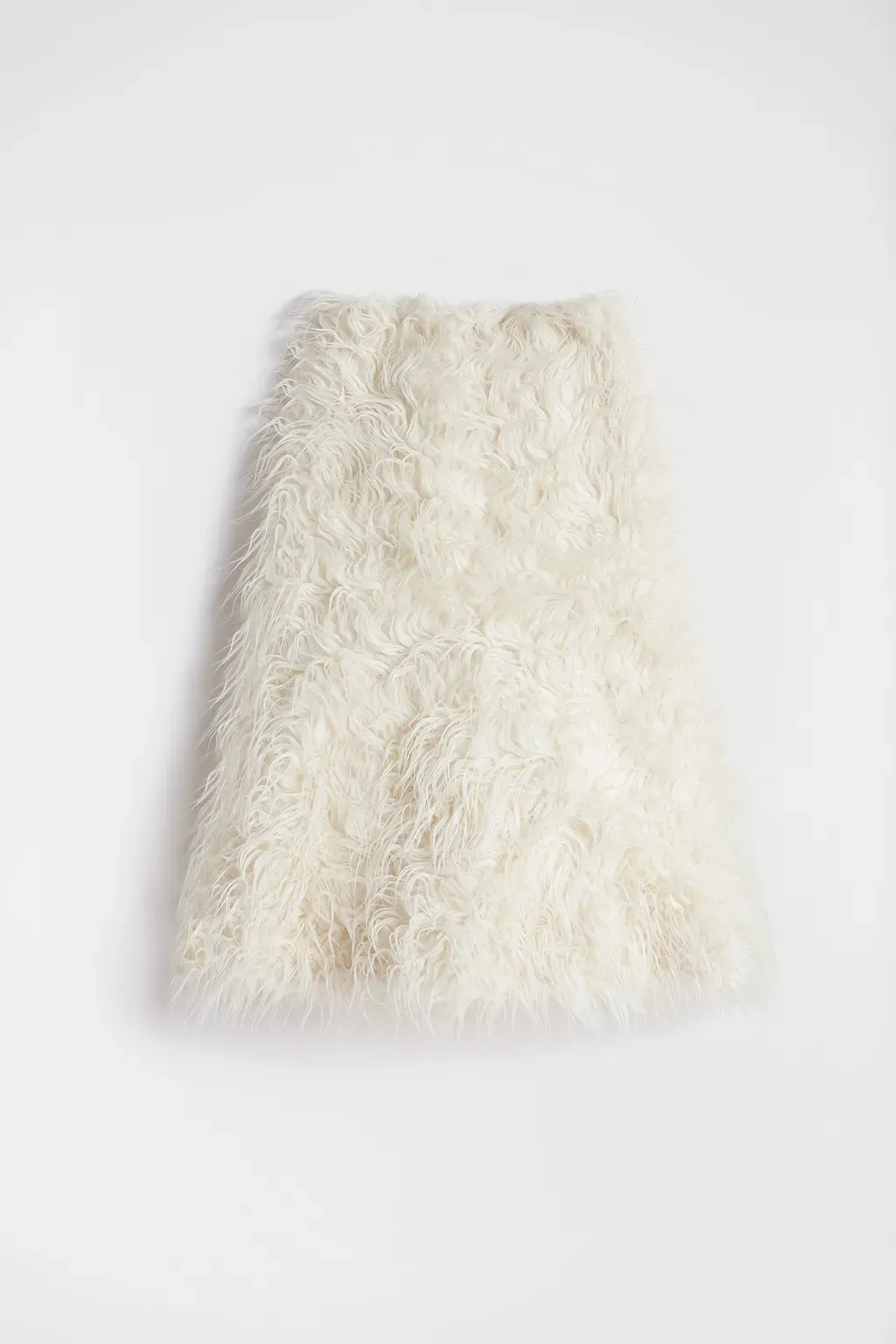 Textured Wool Blend Skirt