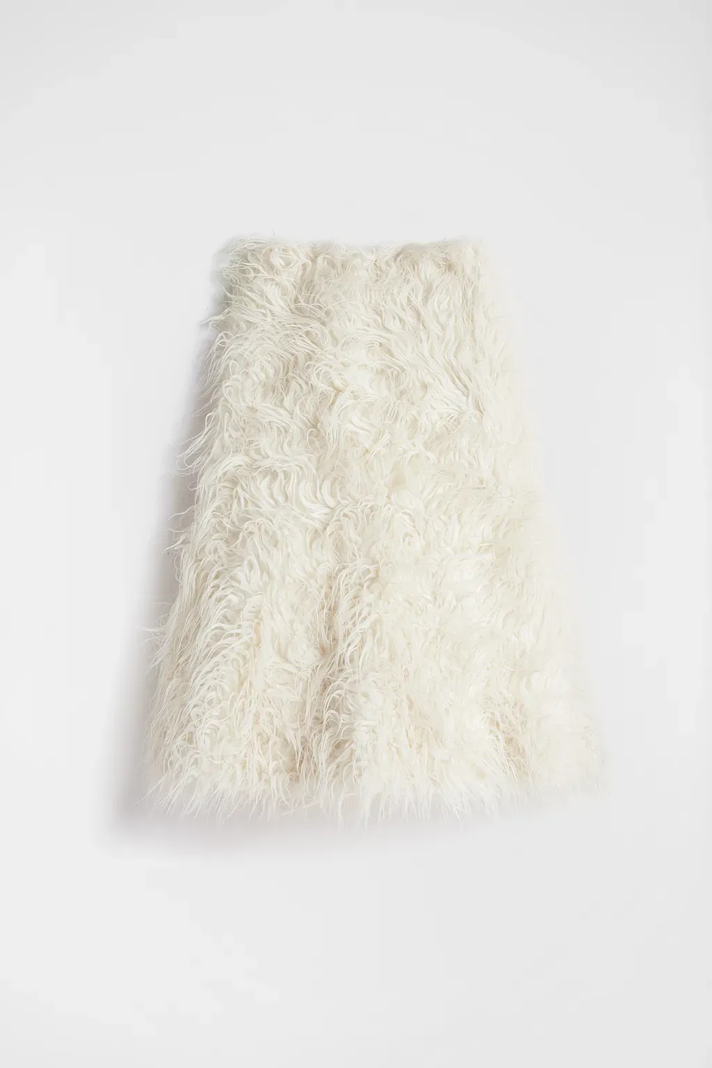 Textured Wool Blend Skirt
