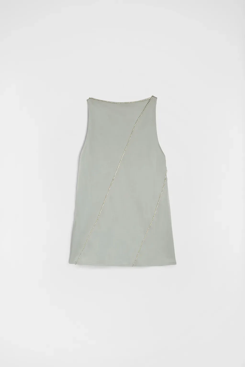 V-Neck Top With Crystals