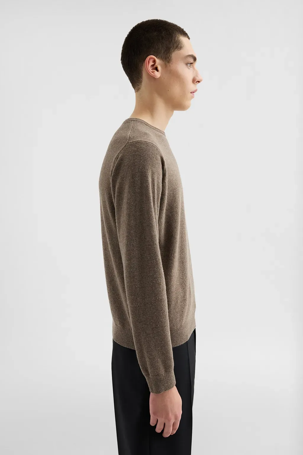 Wool Blend Crew-Neck Sweater