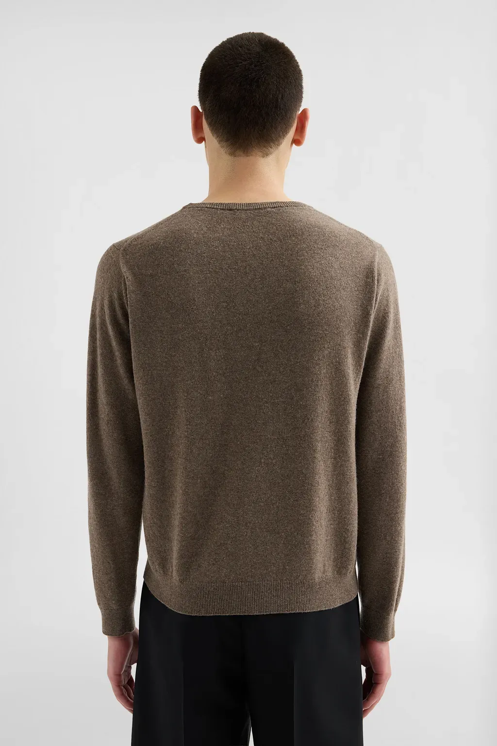 Wool Blend Crew-Neck Sweater