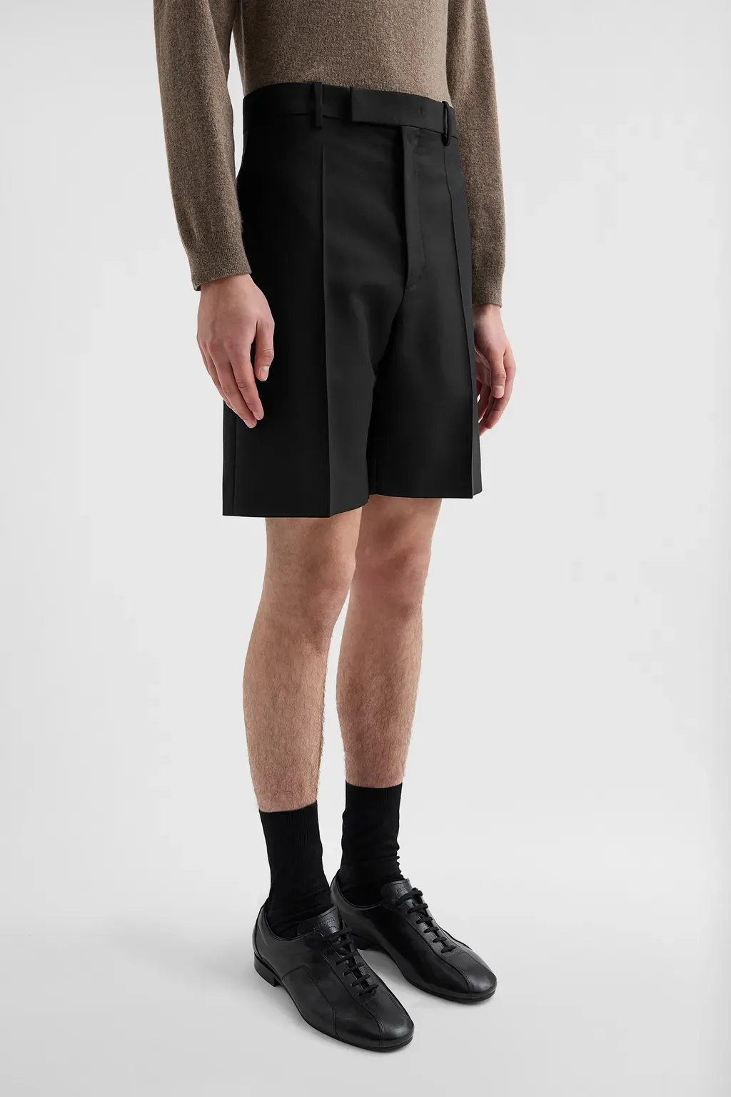 Wool Canvas Shorts